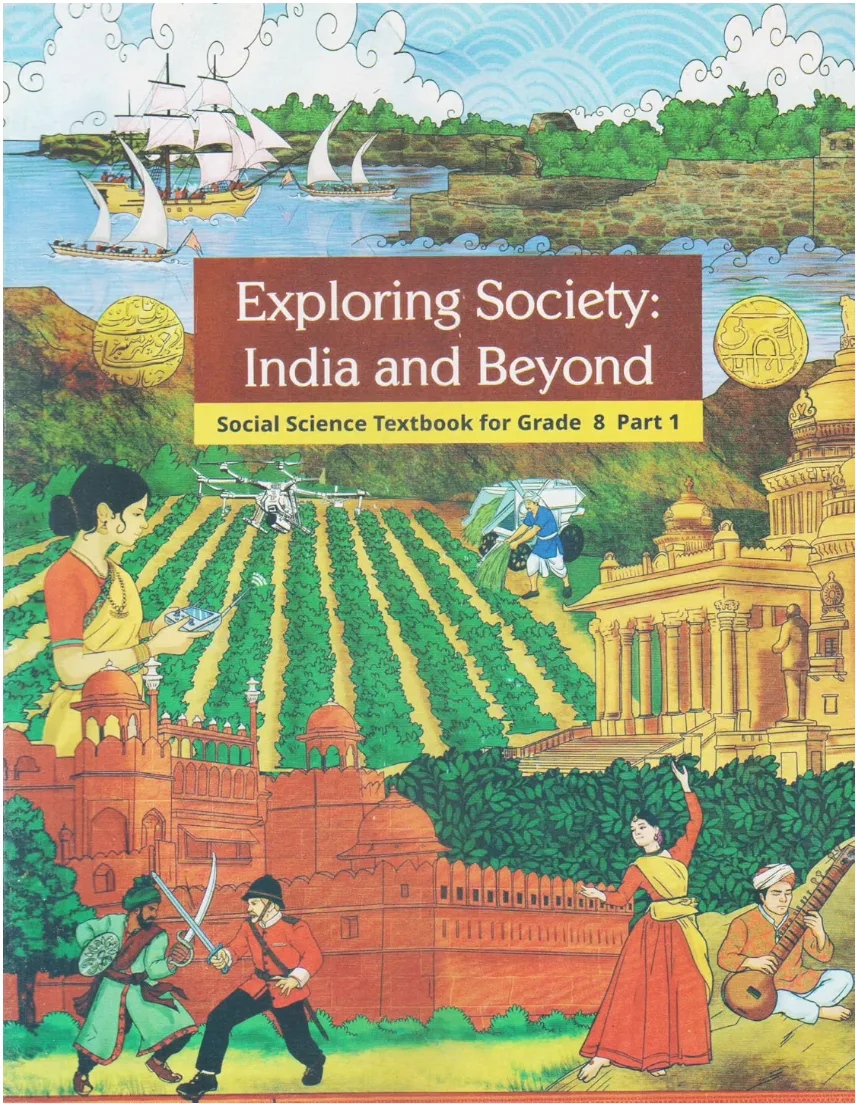 Class 8 Exploring Society Social Studies Part 1 NCERT textbook cover